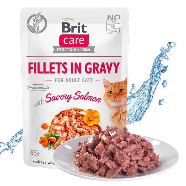 [2+1] 브릿 케어 파우치 그레이비 고양이 습식사료 주식캔 85g